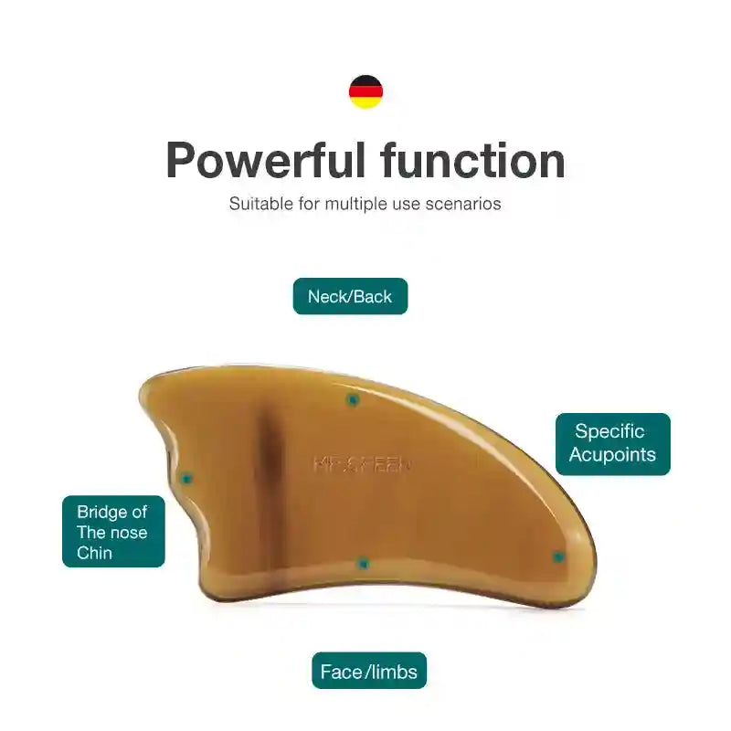 Gua Sha Scraping Massage Tool | Ox Horn Electric Muscle Relief MR-7308 Eye Massage Instrument Tidesmit