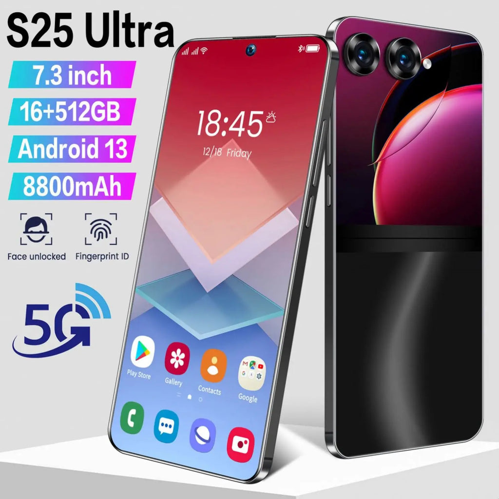 S25 Ultra 5G Smartphone - 1TB Storage, 16GB RAM, Dual SIM Unlocked Tidesmit