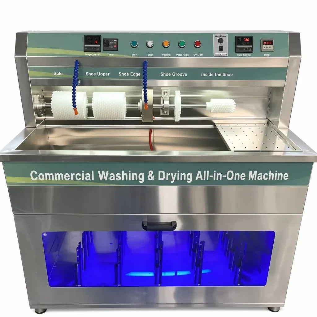 Commercial Shoe Washer Dryer with Shape Preserving Design