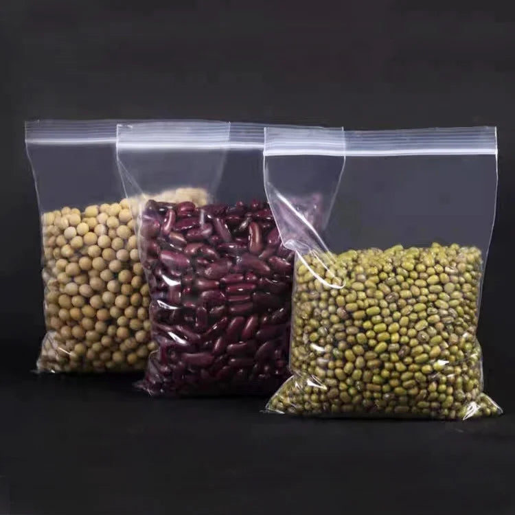 Zip Bags 100 Count 2 Mil Clear Zip Plastic Poly Bags with Resealable Lock Seal Zipper for Food Jewelry Clothing Small Business