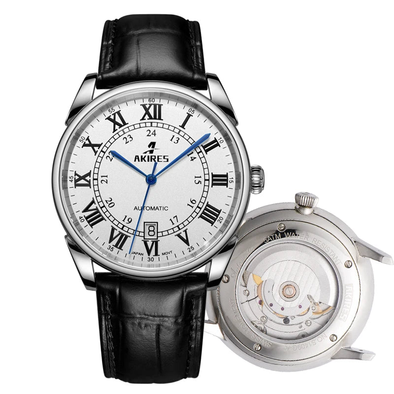 Customized Luxury Automatic Watch Stainless Steel Sapphire Glass Automatic Movement Oem Watch For Men