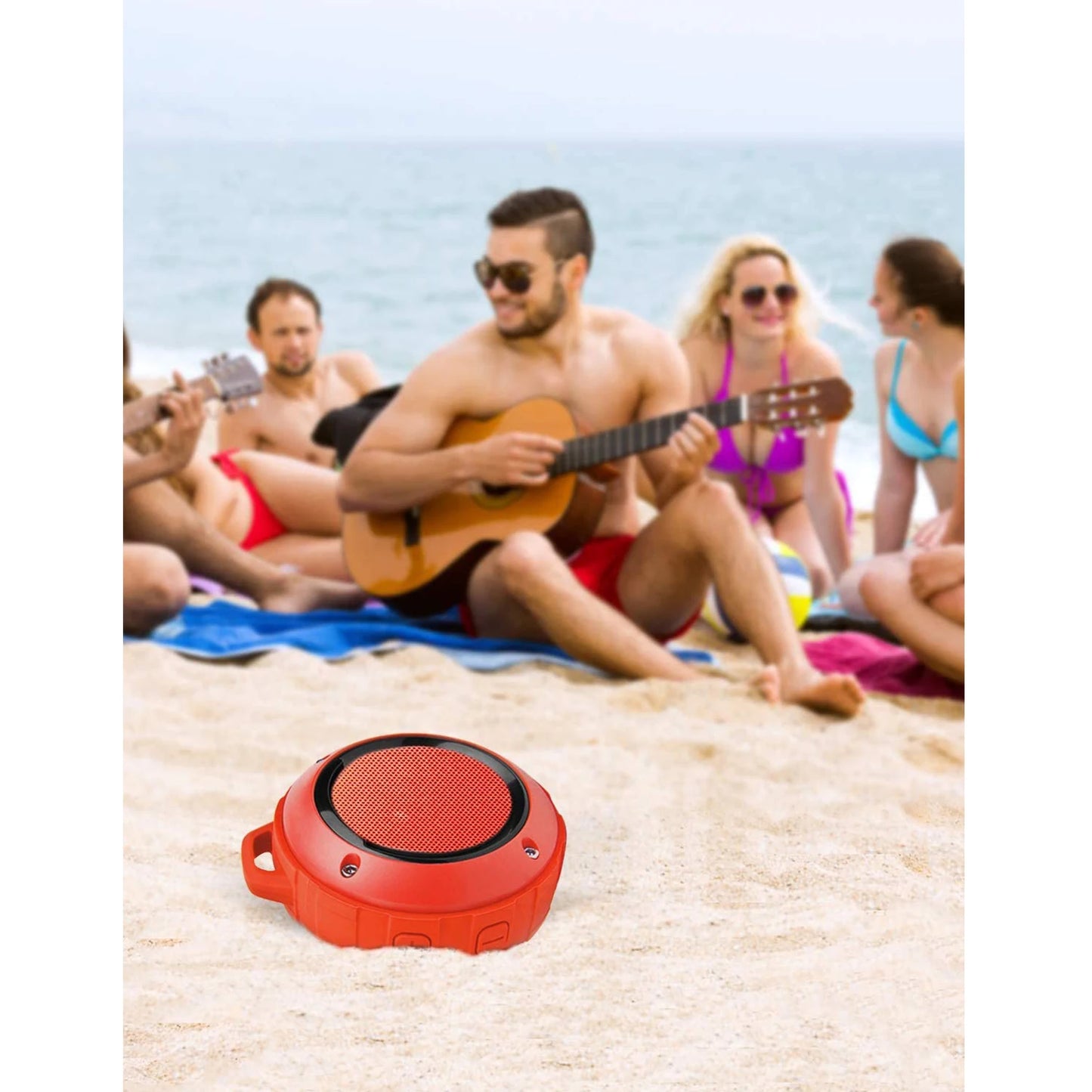 Bluetooth Speaker -Kunodi F4 Outdoor Waterproof Bluetooth Speaker 10W TWS IPX6 Portable Mini Shower Speaker with MIC Enhanced Bass 12H Playtime