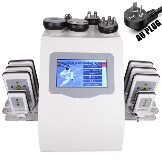 6-in-1 Ultrasonic Cavitation Machine for Body Shaping - CE Certified Body Shaping Massage Equipment AU PLUG Tidesmit