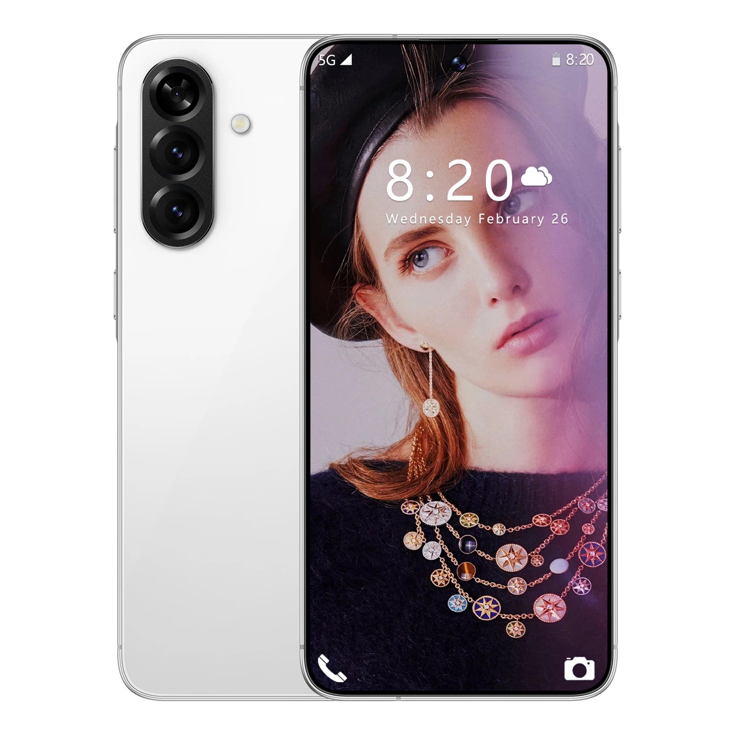 A56 Pro 5G Android smartphone featuring 7.3 inch display, 16GB RAM, 1TB storage, and 108MP camera, gallery view 9
