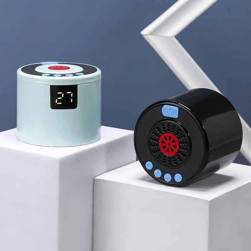 Customized 3 in 1 Steel Rechargible Smart Temperature FM Radio TF Bluetooth Speaker Tumbler Water Bottle with Reminder to Drink My Store