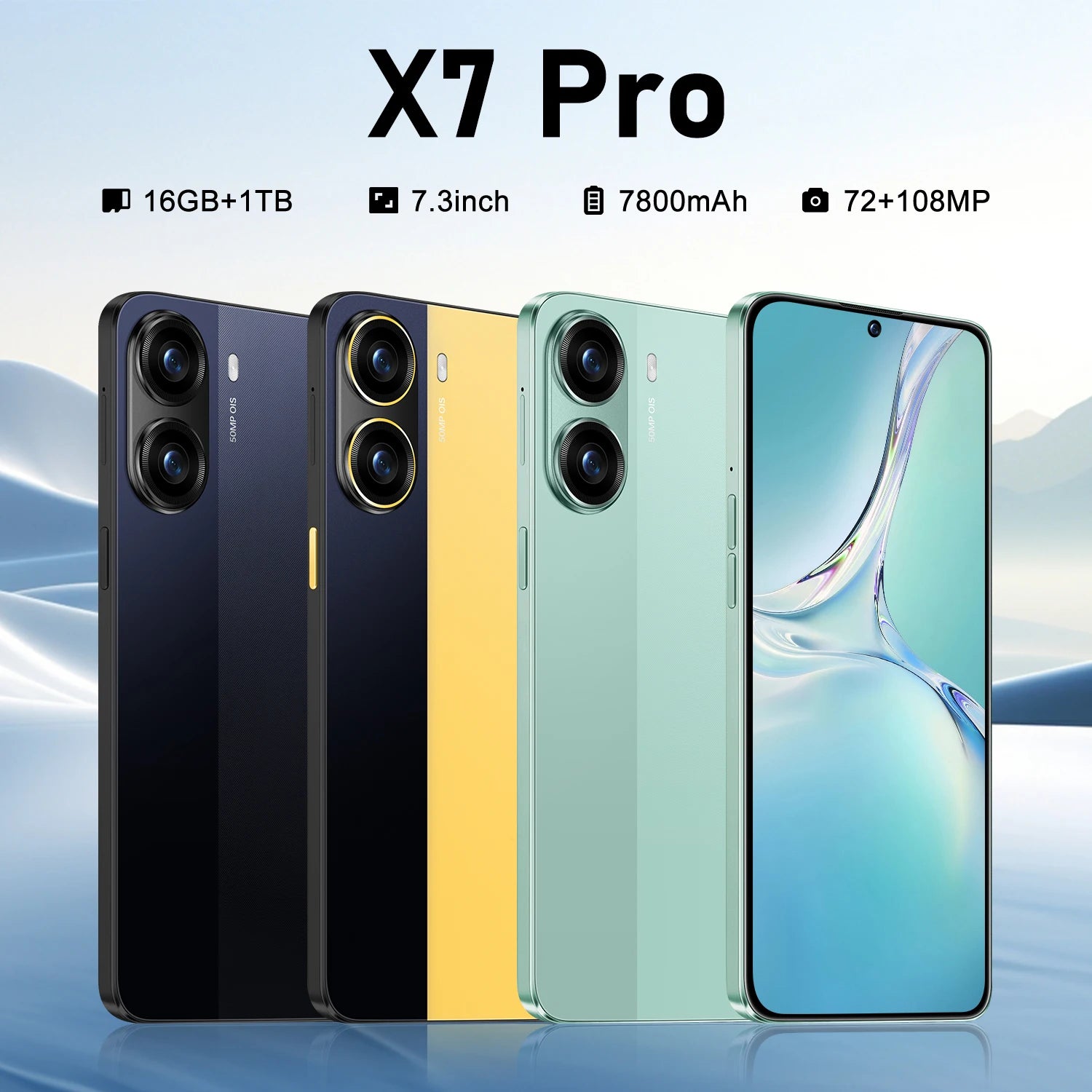5G Smartphone 1TB 16GB RAM AMOLED Display - Dual SIM Value Phone Tidesmit
