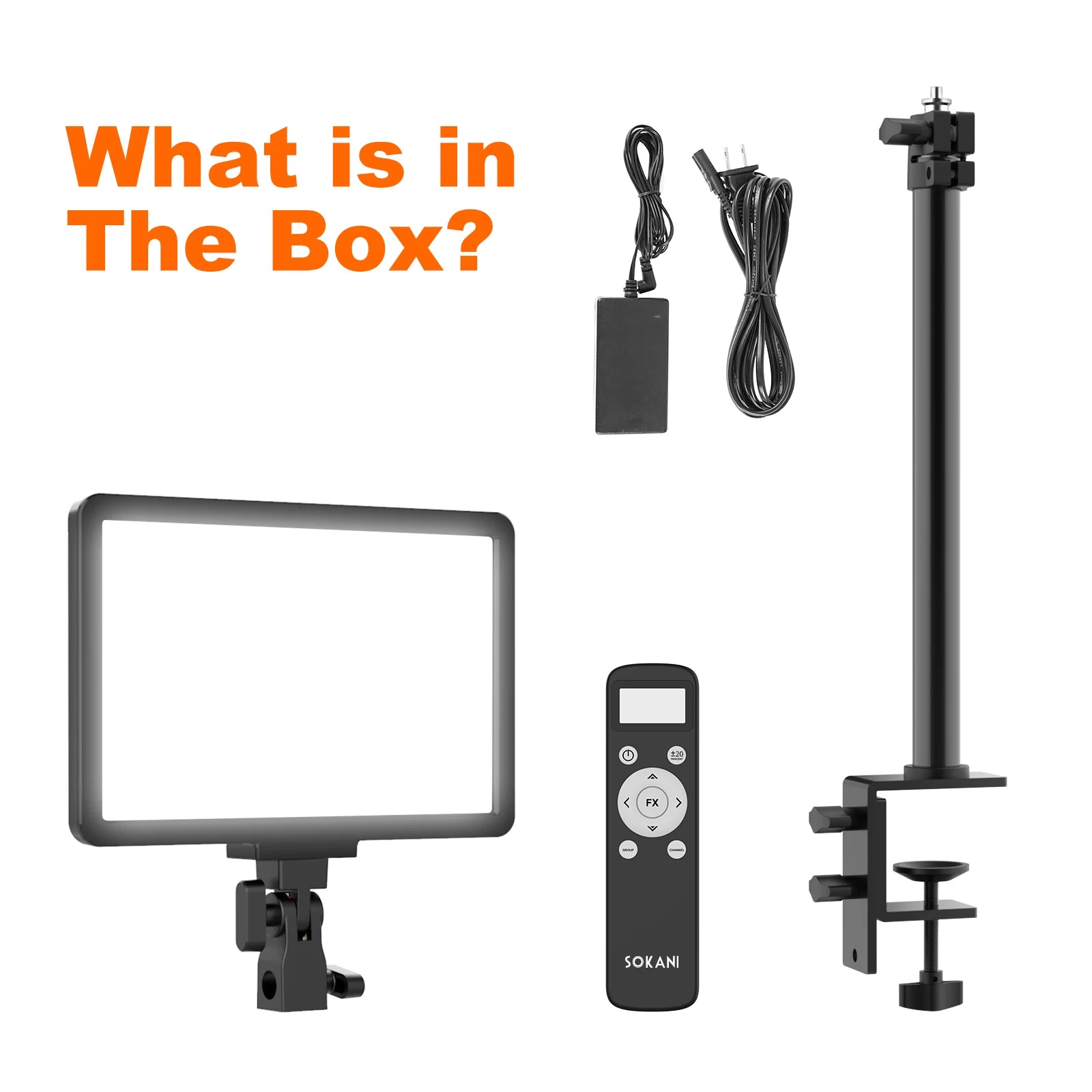 LED Video Light Panel | Adjustable Studio Fill Lamp for Creators Tidesmit