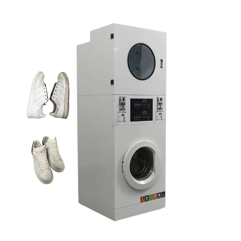 Coin-Operated Commercial Shoe Washing Machine With Dryer System