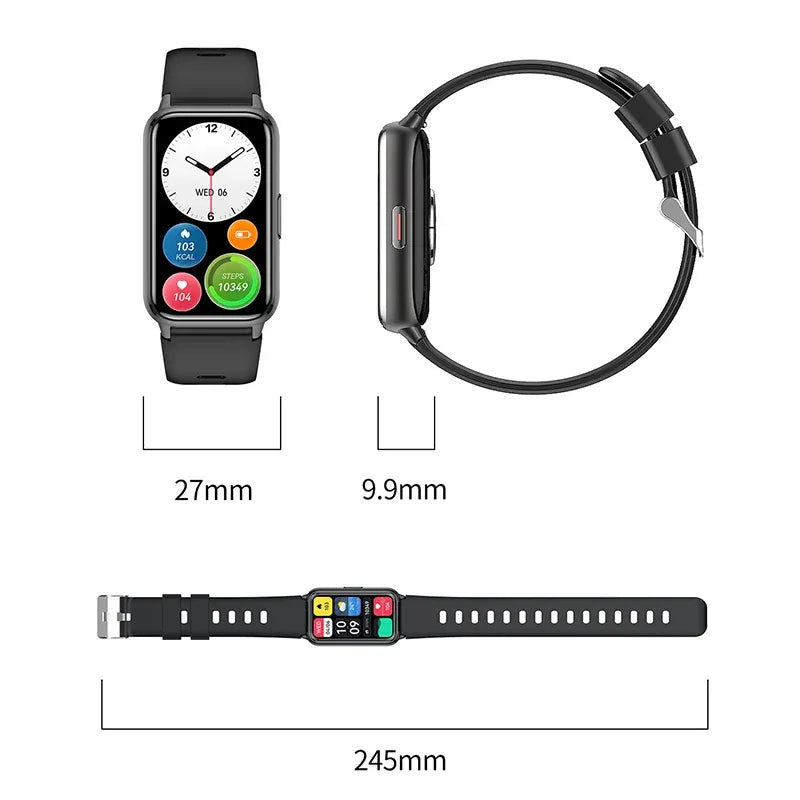 BT5.3 HD AMOLED Women's Sports Smart Watch Waterproof Fitness Tracker Sleep Chronograph Functions Digital Touch Metal Silica Gel - Tidesmit