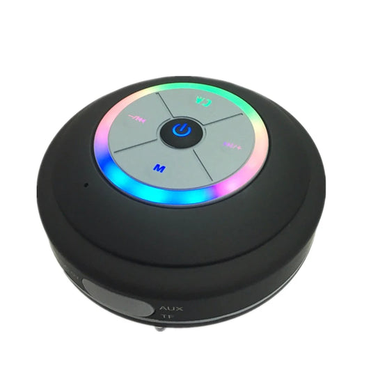 Bluetooth Speaker -Q9 Portable Outdoor LED Subwoofer Shower Music Sound Box Wireless Waterproof BT Mobile Speaker With TF/FM/AUX Splashproof