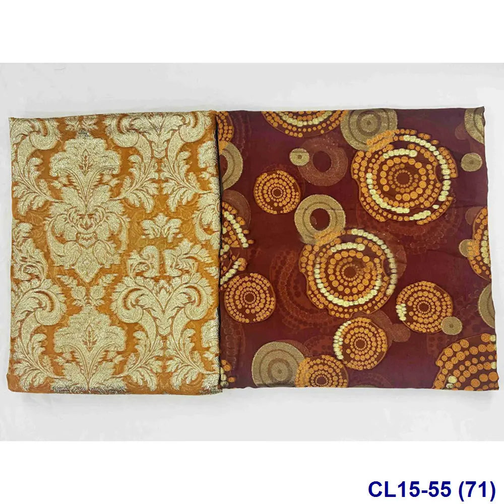 Lisami RTS Luxury Silk Fabric Elegant Multi-Color 3D Metallic Handcut for Dresses Weddings and Curtains