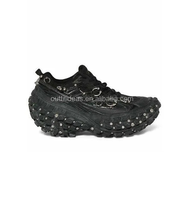 Exaggerated Size Tyre Tread Sole with Screws Extreme 15mm Sneaker Worn-in Unisex Women Men Bouncer Screw Stud Bouncer Sneaker