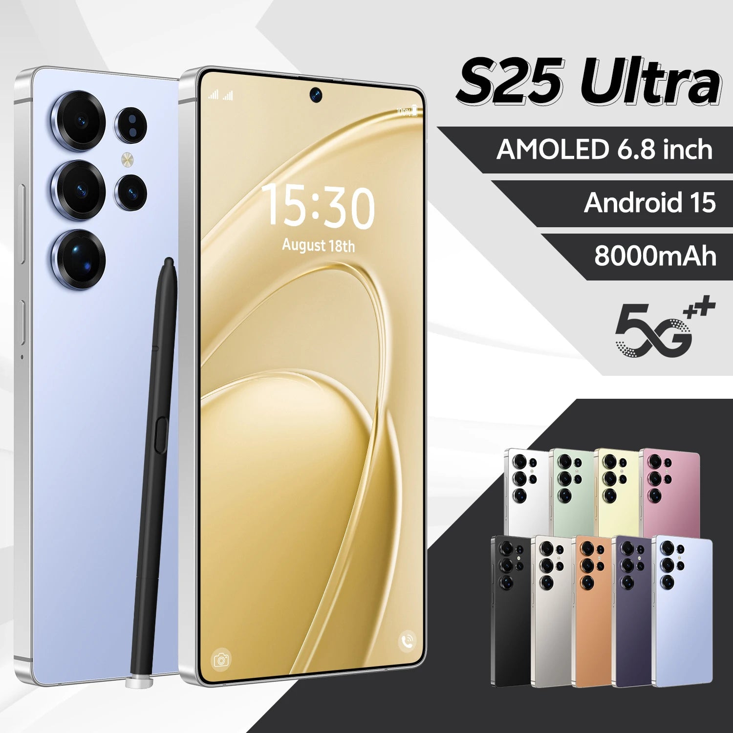 S25 Ultra 5G Smartphone, 16GB RAM, 1TB Storage, Android 15 - Tidesmit Blue 16g 1TB Tidesmit
