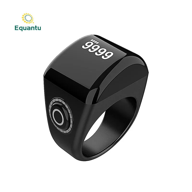 Middle East Best Seller Waterproof NFC Smart Ring with Sleep Tracker IOS Compatible for Bluetooth APP Connected Plastic qb702lite black 22mm Tidesmit