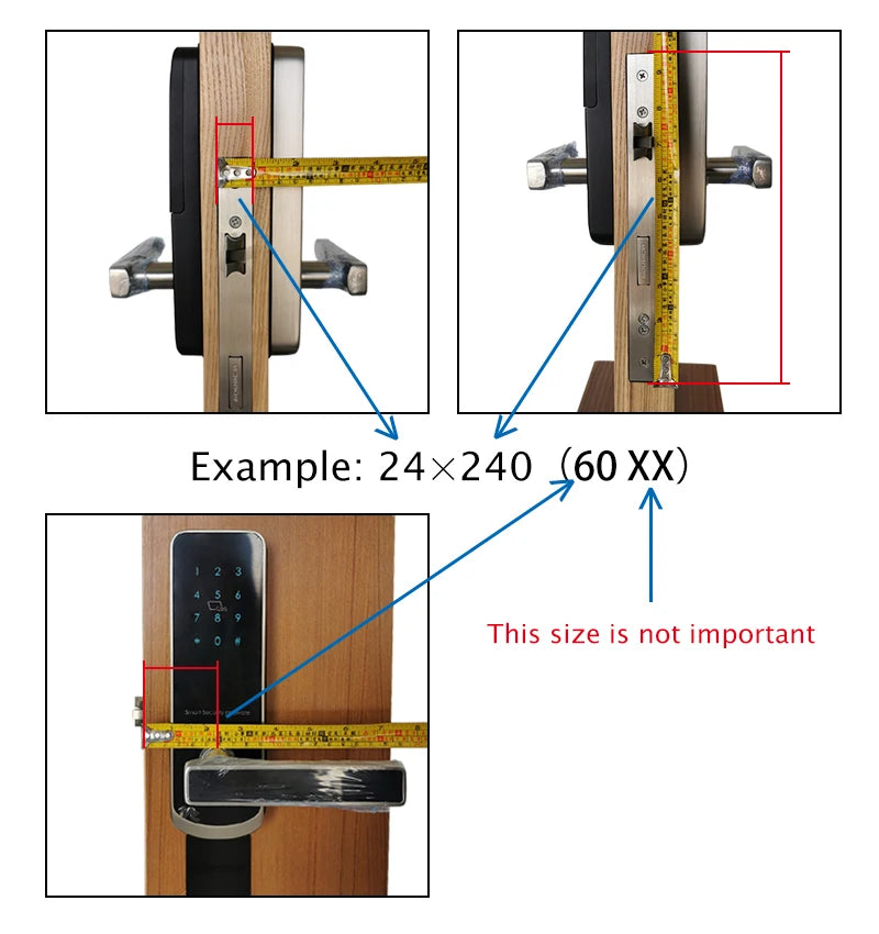 TTLock App Smart Sliding Lock WIFI Electronic Door Lock Bluetooth Digital APP Keypad Code RFID Card Keyless Lock For Hotel/Home