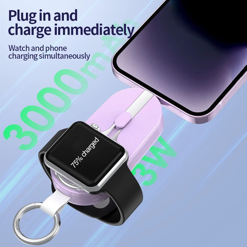 mobile Watch Emergency PowerBank Solar Mini Wireless Charger Mini Solar Keychain Power Bank Tidesmit
