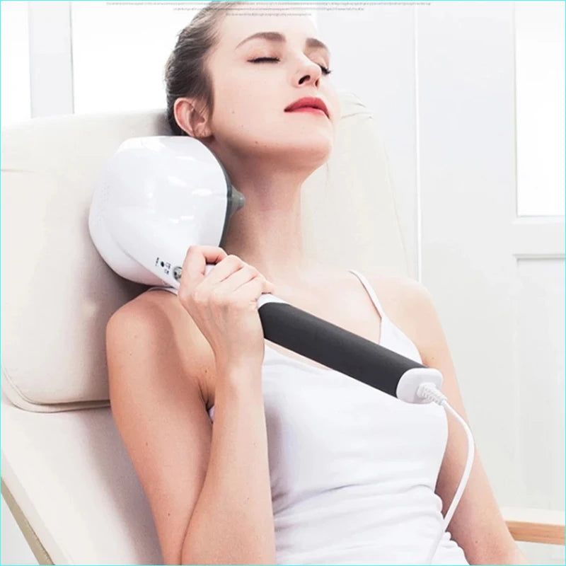 Electric Neck Massager: 4-Head Deep Tissue Wellness Tool (220V) Relaxation Treatment Tidesmit