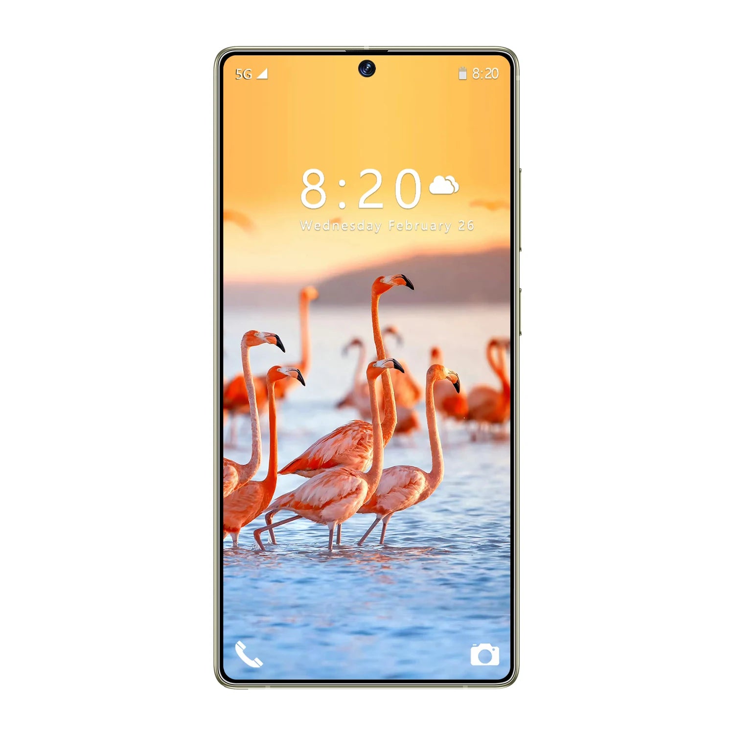 S25 Ultra 5G smartphone side view showing sleek 7.3-inch display design and advanced camera lens layout