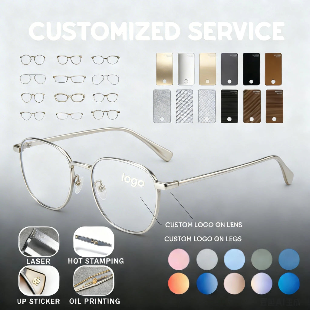 Unisex Luxury Diamond Pattern Rimless Rectangle 925 Silver Glasses-Lightweight & Durable Daily Wear for All Face Shapes Adults