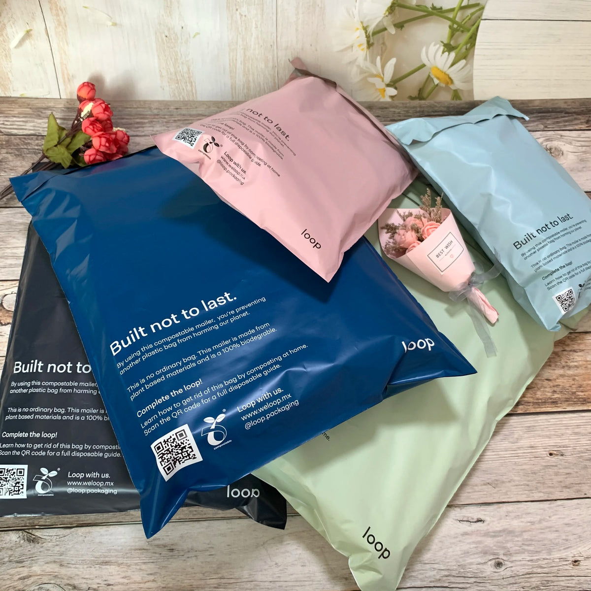100% Biodegradable 10*13 pink Mailing Bags 10X13 Inches Grey Mailing Bags Plastic White Shipping Bag Custom with Low Price
