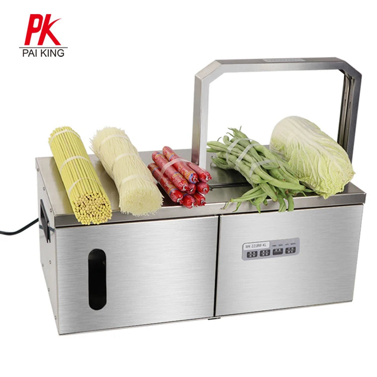 Tabletop Tape Binding Machine Strapping Vegetable Machine Desktop Small Objects Strapping Small Vegetable Banding Machine