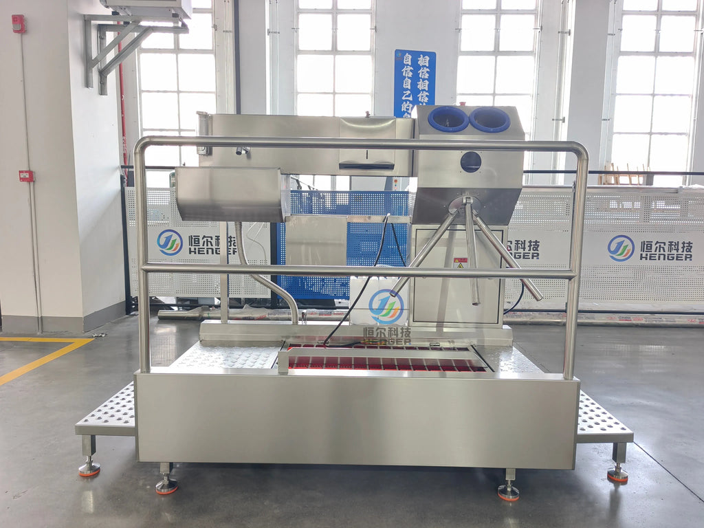 Automatic Boot Washing Machine with Access Control