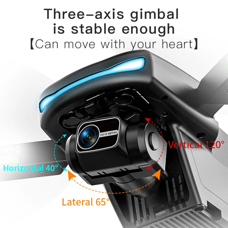2022 NEW L800pro2 Obstacle Avoidance 3 Axis Gimbal Rc Drone with 4K Camera GPS Dron WIFI 1.2KM Long Distance Professional Drone Tidesmit