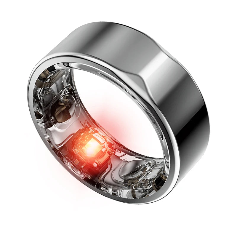 Hot Sell Connect Health Smart Ring with Blood Pressure Ecg Heart Rate Fitness Sleep tracker Monitor for Men Android Phone 2301A Tidesmit