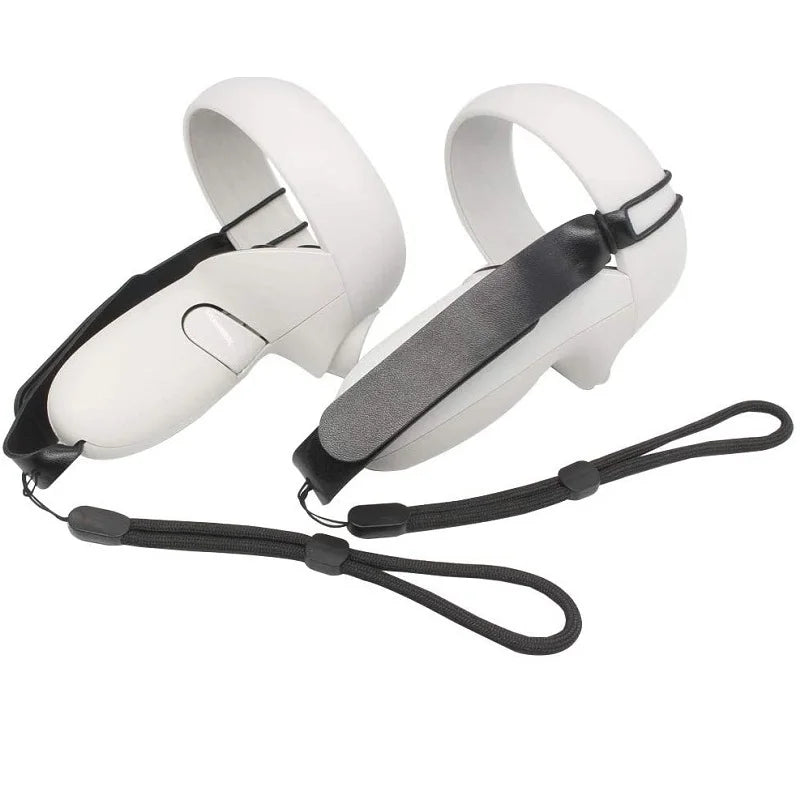 Oculus Quest 2 Knuckle Straps, Adjustable Black Grip for VR Headsets Tidesmit
