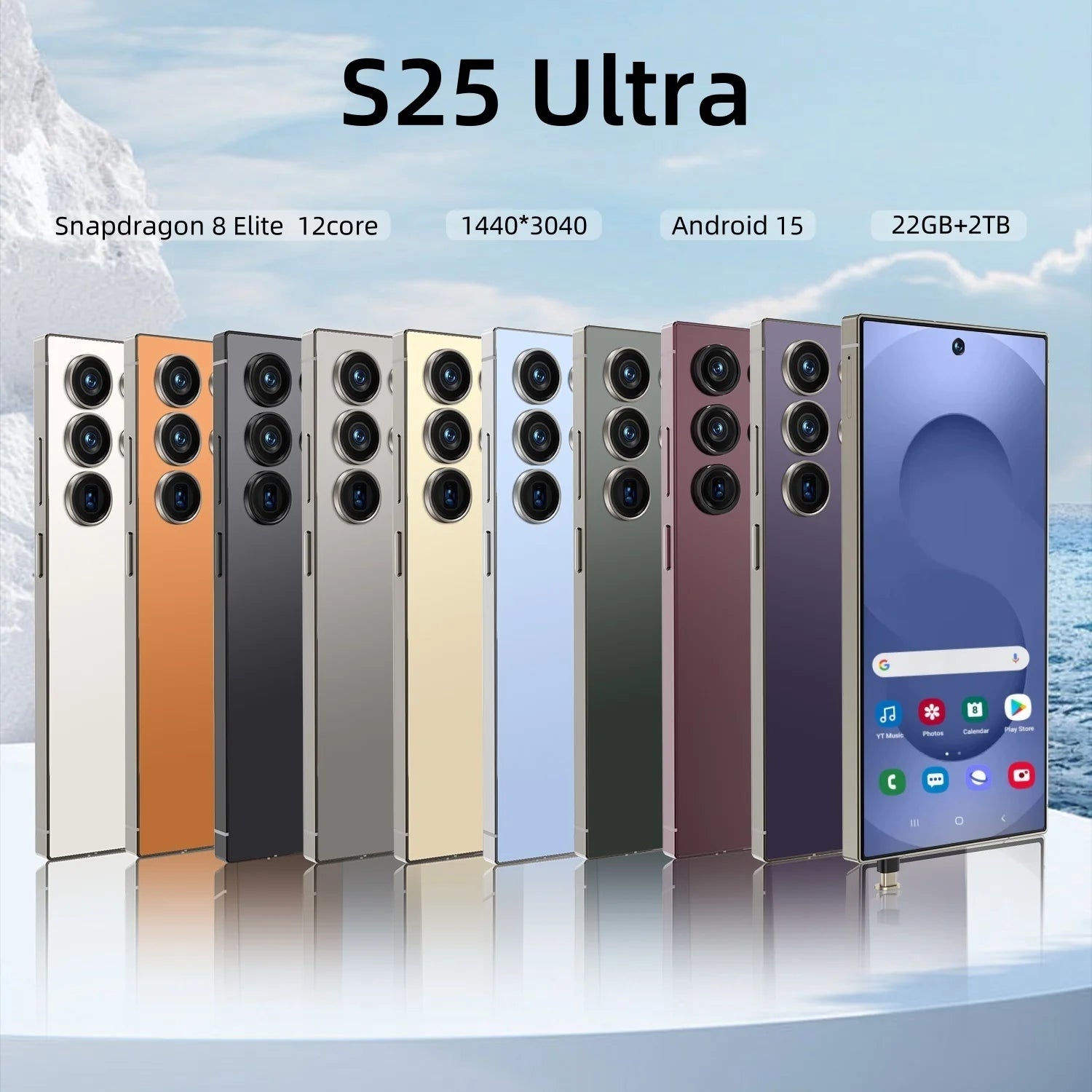 New S25 Ultra 22GB+2TB S25 Ultra Smartphones Big Screen S25 Ultra 5G Dual SIM Cellphone Mobile Phone Cheap Smart Phone - Tidesmit
