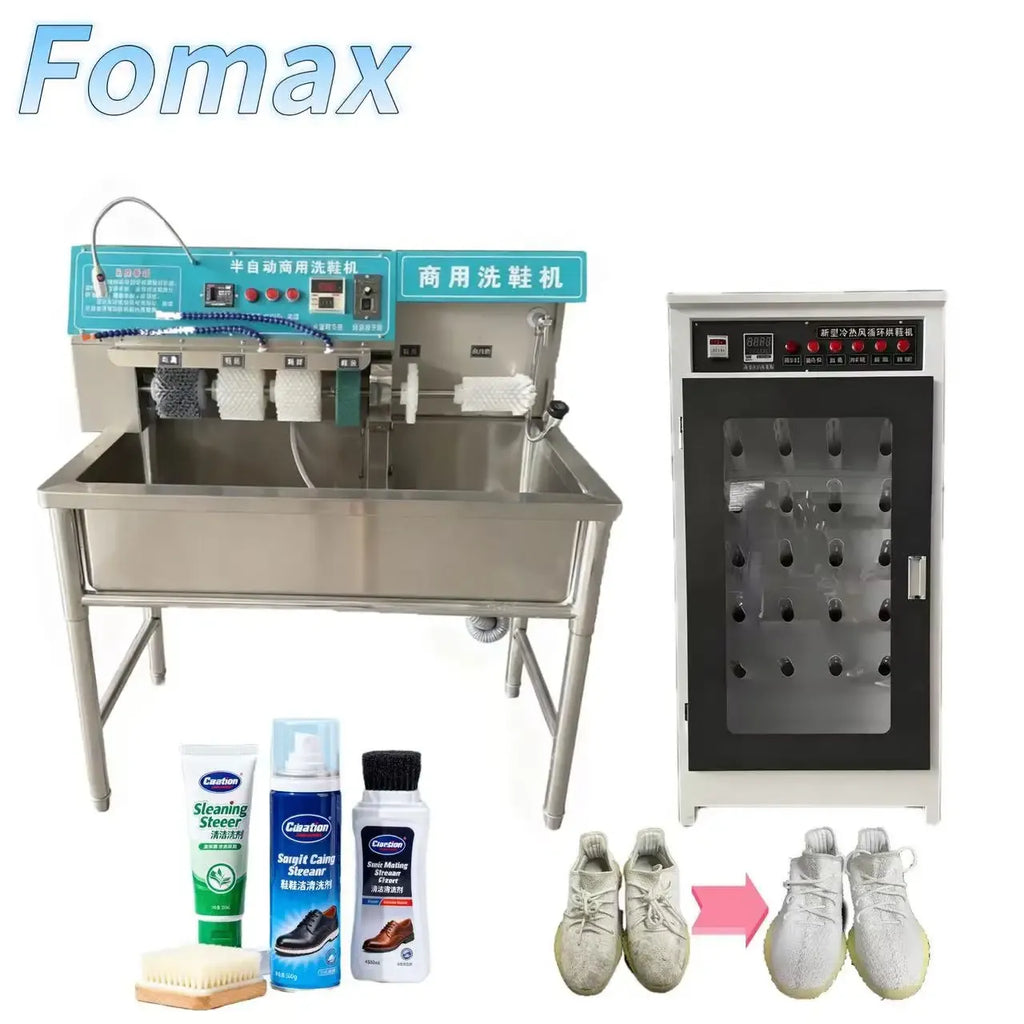 Commercial Shoe Washer Dryer with Stainless Steel Construction