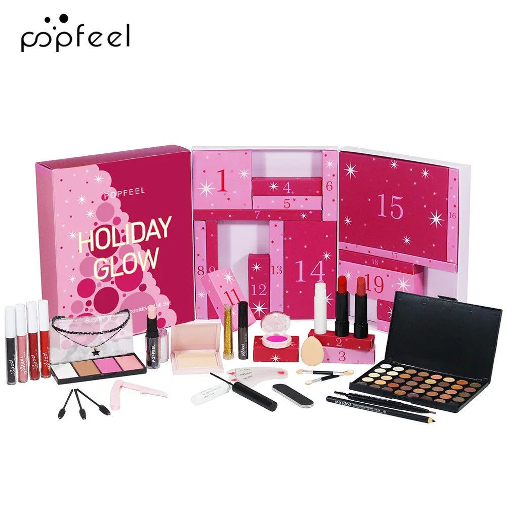 Christmas Countdown Gift Box All Saints' Day Makeup Sets for Holiday Gift POPFEEL ALL in ONE Professional Makeup Kit for Girl ALIBABA Tidesmit