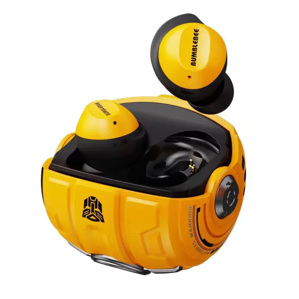 Wireless Transformers Earbuds Bluetooth In-Ear Mecha Wind Metal Ultra Long Life Gaming Earbuds Stereo Tws Earphones Tidesmit