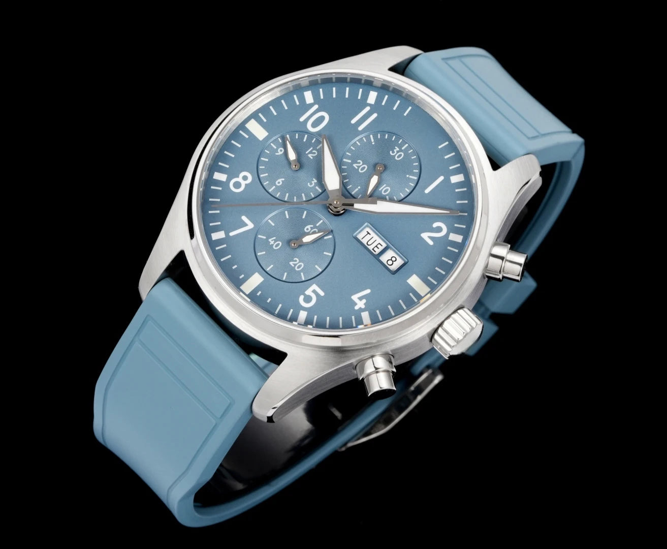 Popular High End Multifunctional Mechanical Watch Waterproof Automatic Movement Chronograph Wristwatch for Sports Daily Watch