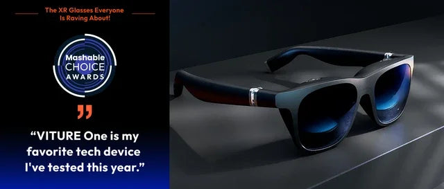 VITURE One XR/AR 3D Glasses Compatible Steam Deck/ROG Ally/Gaming Consoles/PC/Android Electrochromic Film Myopia Adjustments
