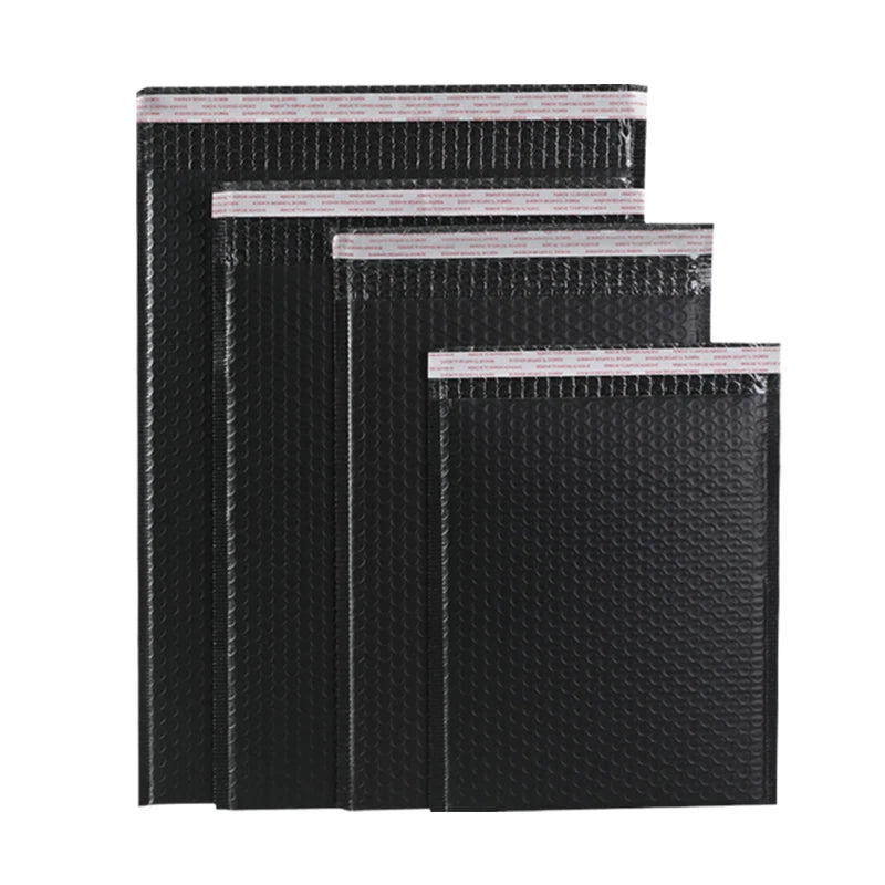 Factory Supply Sell by Cartons Premium Co-extruded Matte Black Poly Bubble Mailers with Adhesive Strips