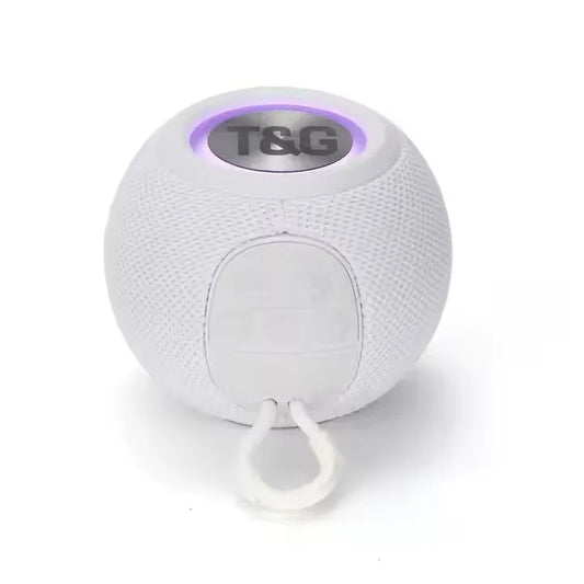 Bluetooth Speaker -TG337 BlueTooth Speaker Wireless Colorful Lamp Fabric USB TF Aux Subwoofer Outdoor Portable Mini Speaker