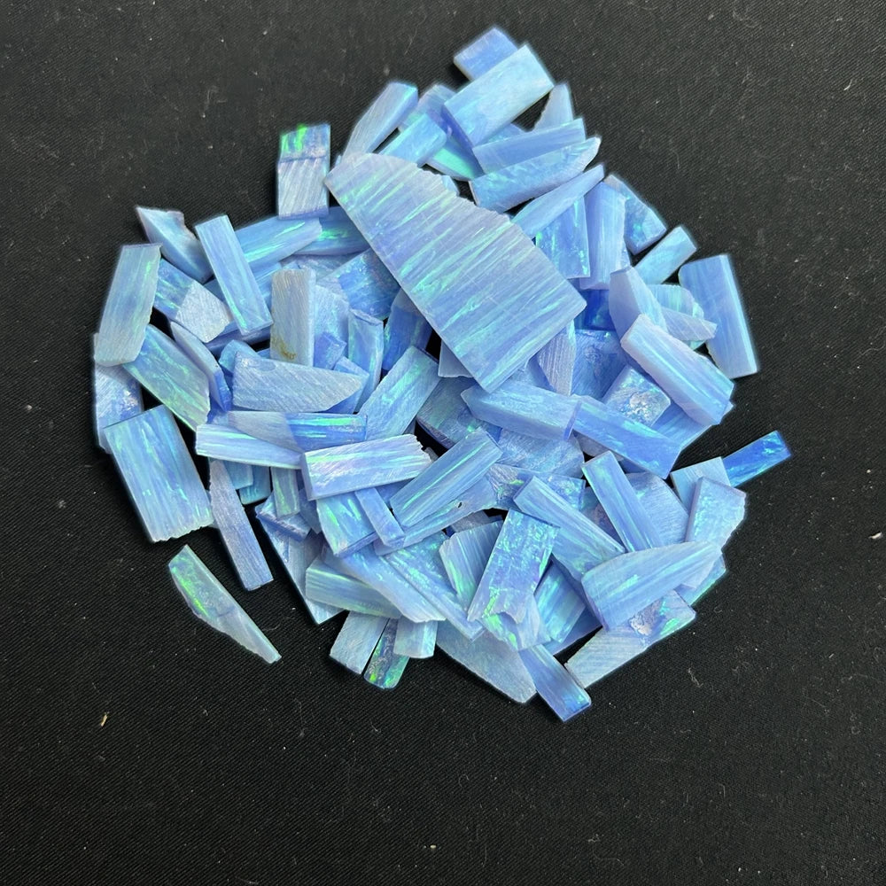 Lab Grown Gemstone Fire Opal Scraps Leftover Material Raw Opal Rough