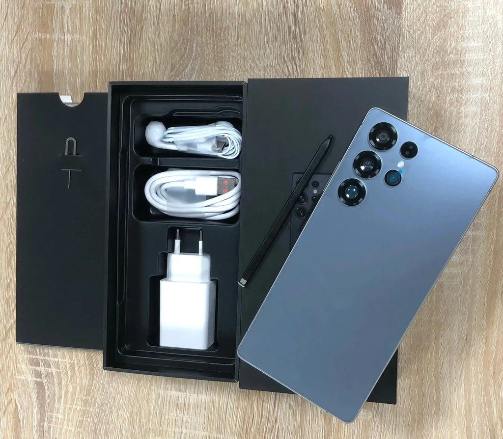 Real High Quality New S25 Ultra Smartphone 7.3 Inch Full Screen 22+1TB Android 15 S25 Ultra 5G Gaming Android Mobile Phones Blue 22GB Tidesmit