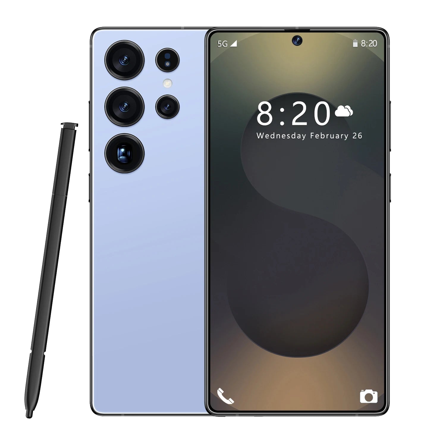 Smart Phone 2025 Cellphone S25 Ultra 7inch Unlocked Dual Card 5G Phones Android 14.0 Mobile Phones - Tidesmit