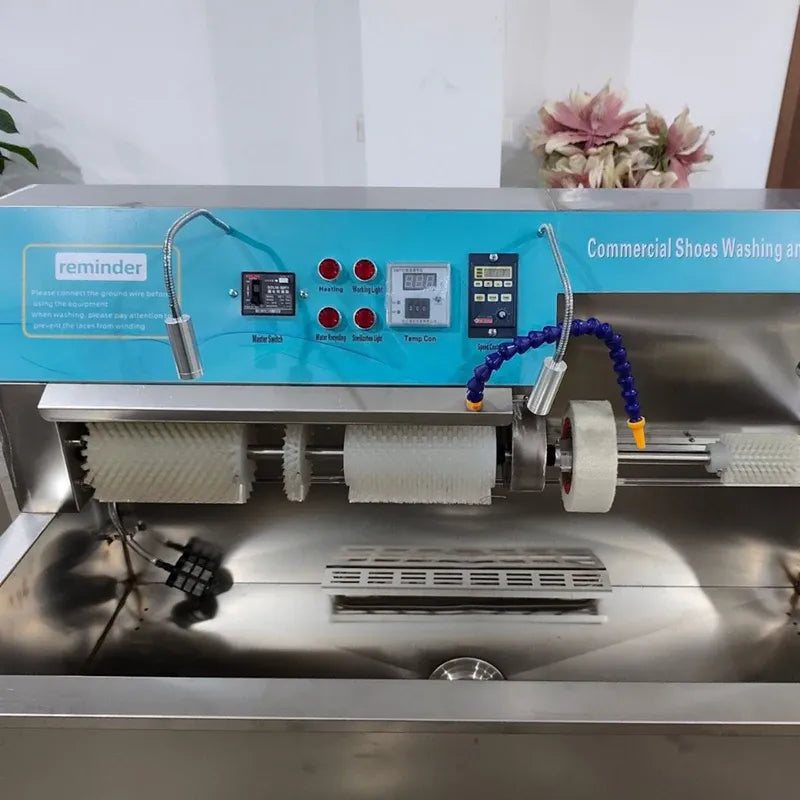 Commercial Automated Shoe Washing Machine with Dryer and Vending System