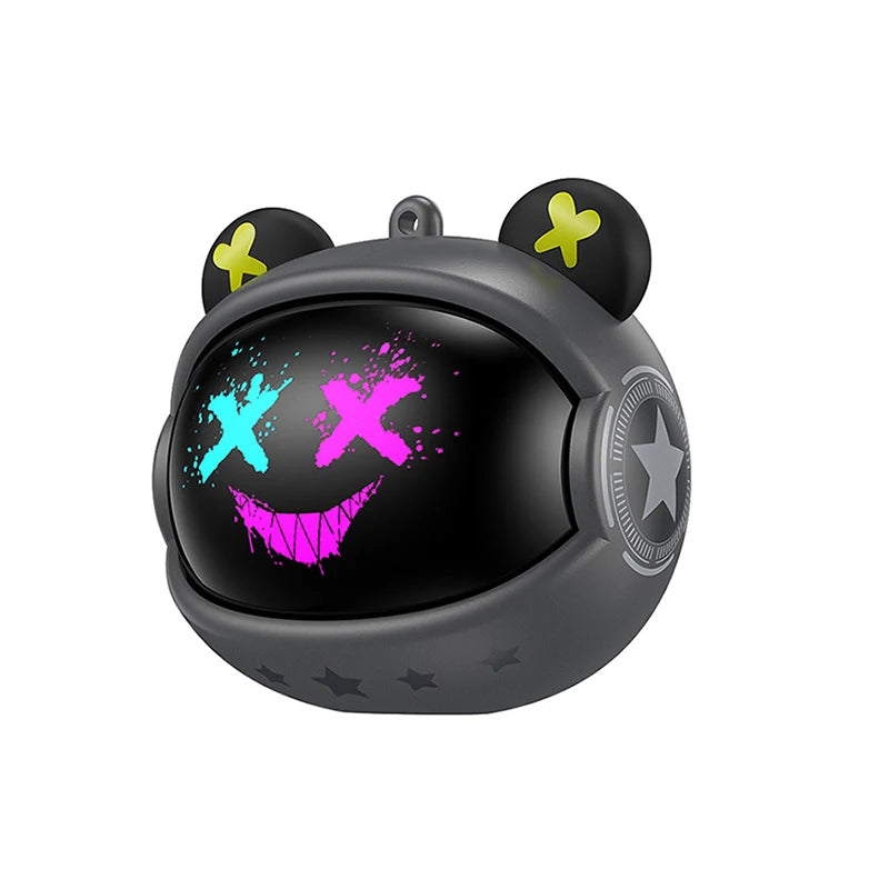 Mini True Wireless Earbuds with Noise Cancelling BT 5.3 HIFI In-Ear Cute Earphones with LED Battery Indicator for Games Sports Tidesmit