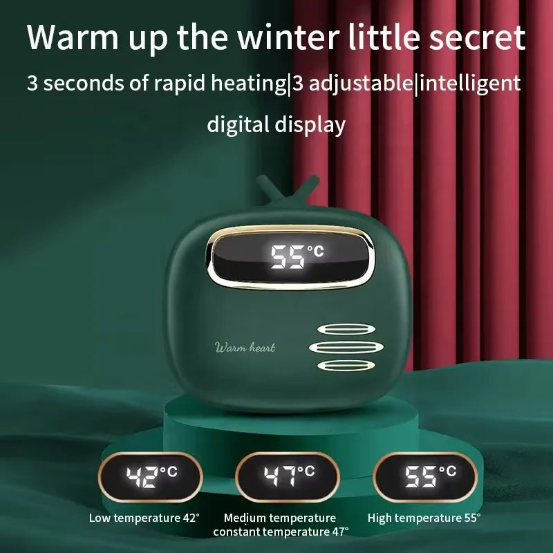 Power bank charger-New Arrive New Trending Hand Warmer Power Station 2 in 1 USB Portable Mini Digital Display Gifts Power Banks Tidesmit