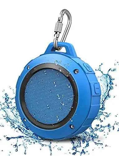 Kunodi F4 Outdoor Waterproof Bluetooth Speaker 10W TWS IPX6 Portable Mini Shower Speaker with MIC Enhanced Bass 12H Playtime Blue plastic 2.5" My Store