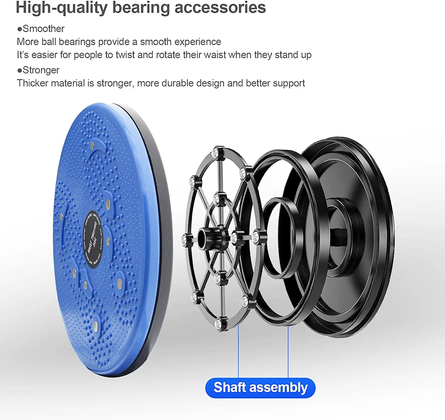 Waist Twisting Disc for Cardio Exercise and Foot Massage - Tidesmit Body Shaping Massage Equipment Tidesmit