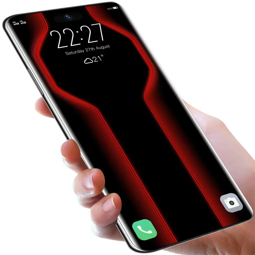 2022 Hot Selling Mate 40 Pro+ Mate 50 12GB+512GB 7.3 Inch Full Display Deca Core CPU Android 10.0 Mobile Cell Smart Phone 3G 4G - Tidesmit