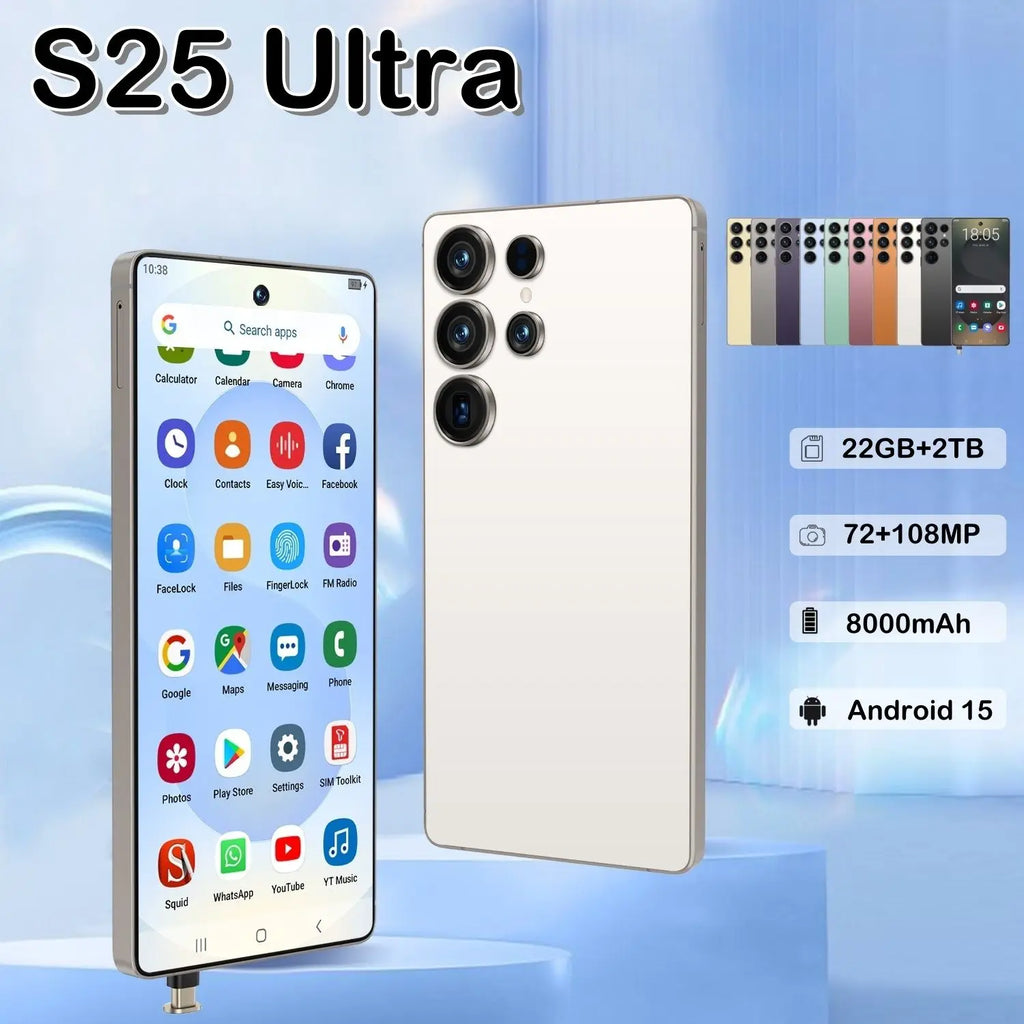 S25 Ultra 5G Smartphone 22GB RAM 1TB Storage - Dual SIM Tidesmit