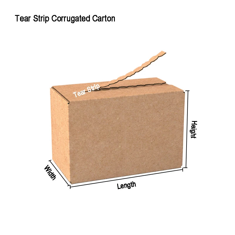 Corrugated Board Box with Tear Strip Manufacturing Custom Black Corrugated Watch Shipping Mailer Glasses Packaging Box