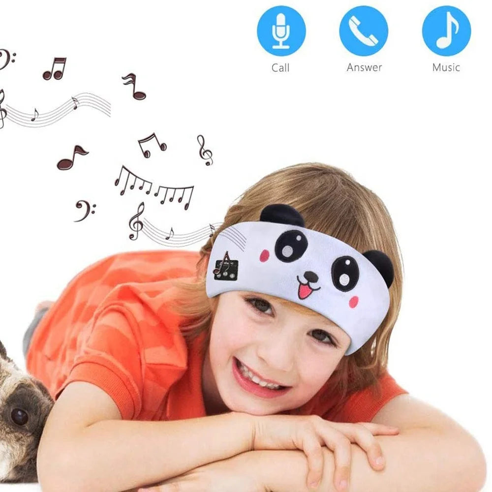 Bluetooth Headphone Headband Cute Kids Headband with Headphones Drop Shipping Headband for Sleeping Traveling Learning Tidesmit