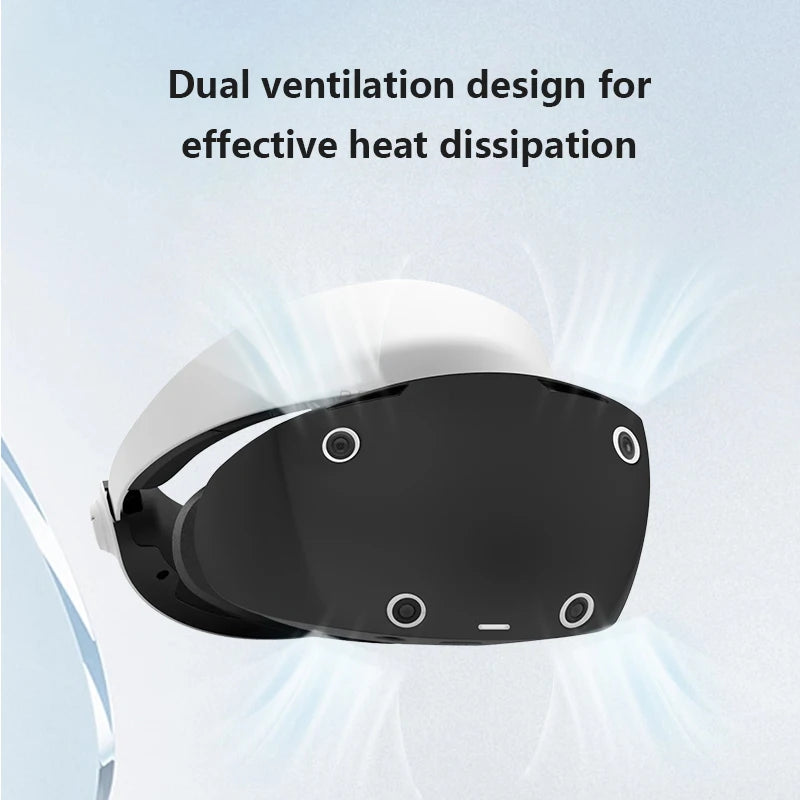 VR Headset Silicone Protective Cover for PS VR2 Anti-Scratches Head Cover Protection Shell Case Accessories for Playstation VR 2 Tidesmit